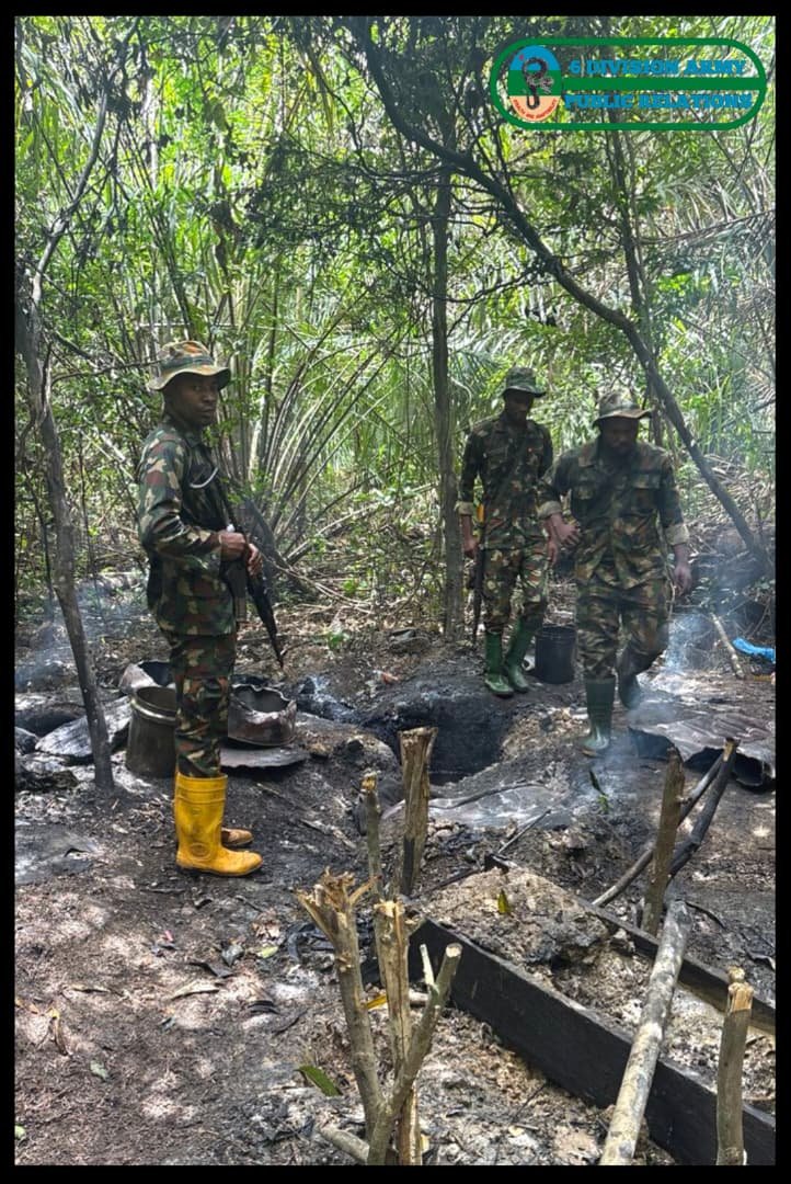 Army Seizes 130,000 Litres of Stolen Crude, Arrests Nine Oil Thieves in Niger Delta