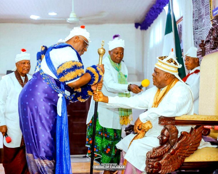 Obong of Calabar Inducts Retired Justice Archibong into Etubom Traditional Council