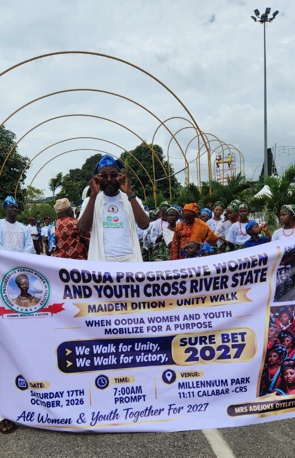 Oodua Women Hold Unity Walk For Tinubu, Otu in Calabar